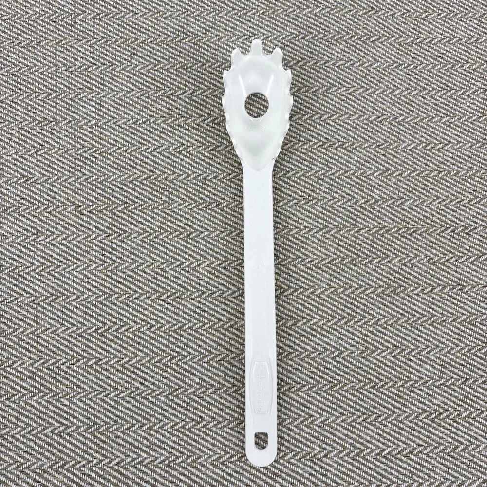 Rubbermaid #1976 Pasta Spaghetti Server Portion‎ Measurer Nylon Spoon Fork White
